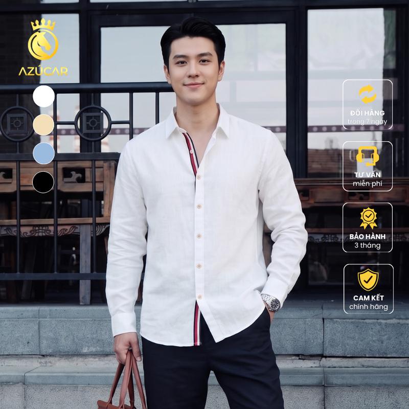 Áo Sơ Mi Oxford Dài Tay AZÚCAR Cao Cấp, Chất Vải Đứng Form, Lịch Sự Công Sở, Trẻ Trung Cho Nam