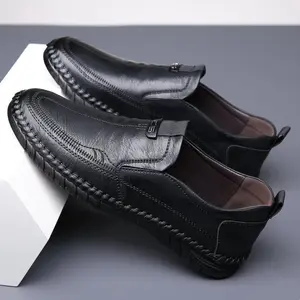 Techdoo Sepatu Kerja Hitam Pria Sepatu Selop Pria Formal Sepatu Slip On Kerja Kantor Fashion Keren Kekinian MC483