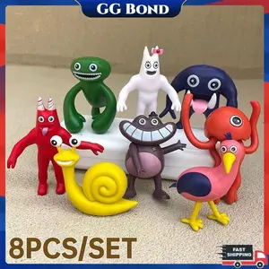 8pcs Boneka Garten of Banban Kualitas Bagus Action Figure Opila Stinger Flynn Captain Fiddles Jumbo Josh Nabnab Banbalena Mainan Anak Laki-laki untuk Koleksi dan Game