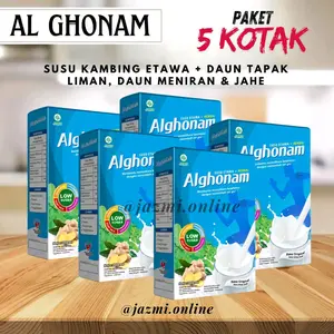 Paket 5 Kotak | AL GHONAM Susu Etawa + Herbal | 200 Gram