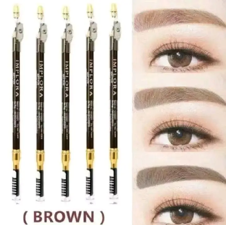 IMPLORA Eyebrow Pencil / Pensil Alis Implora / Celak Alis / Sikat Serutan