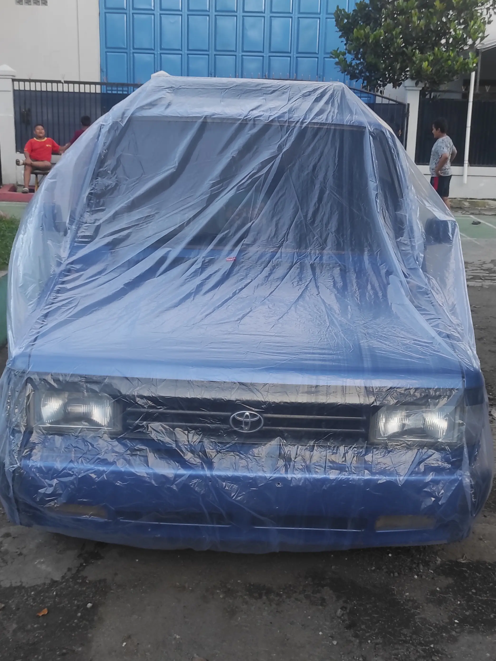 Toyota Kijang Cover Mobil Sarung Mobil LGX KRISTA ROVER SUPER GRANDEXTRA JANTAN DLL Bodycover Transparan Car Dilengkapi Karet Elastis Bahan LDPE SUPER 80 MICRON Clarity 95% Kendaraan