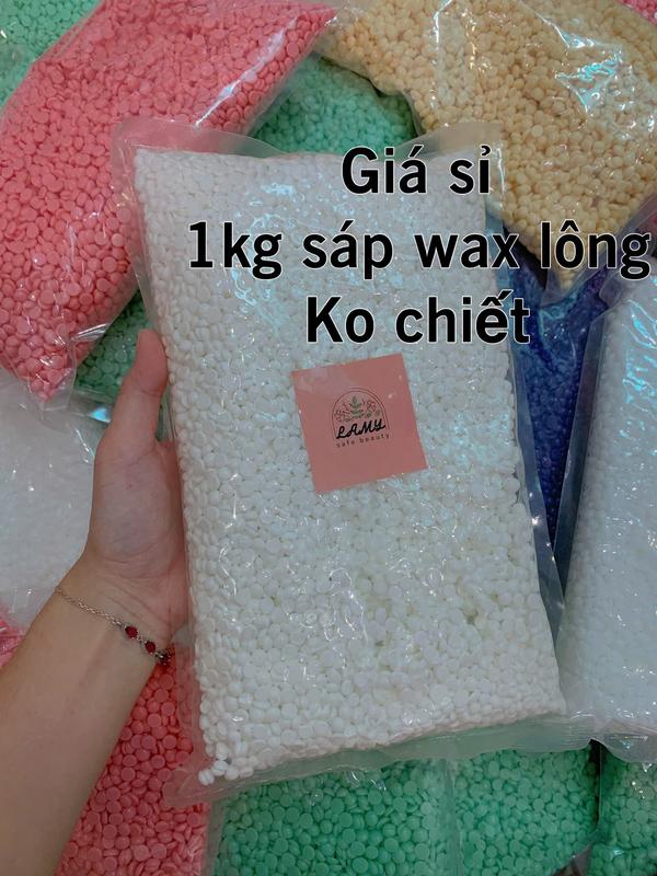 TẶNG QUE 1kg sáp wax lông sữa dừa cao cấp coconut tẩy sạch đa vùng lông tay chân nách dùng cho cả da nhạy cảm