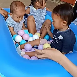 Kolam Renang Anak dan Bayi Jumbo Aquatic ukuran 1.2 Meter - Paket Kolam Mandi Bola Free Lem inflatable swimming Water