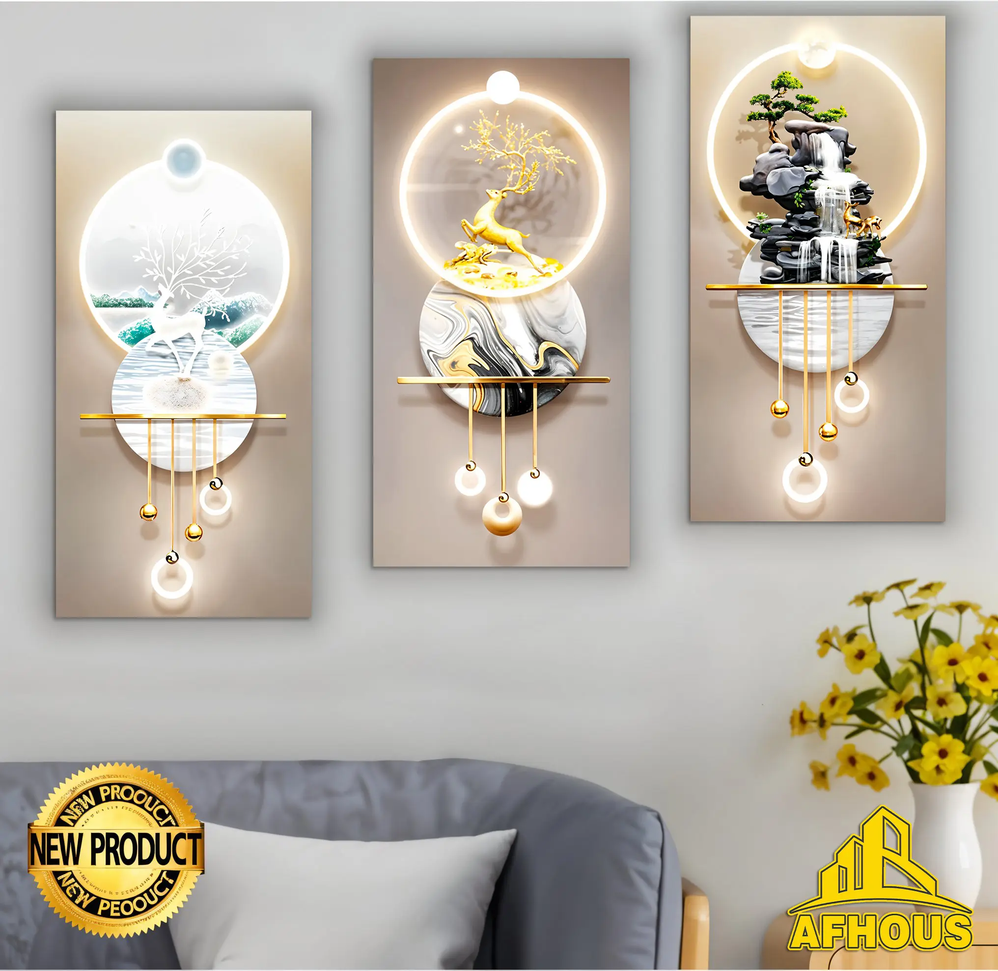 TERMURAH HIASAN DINDING RUANG TAMU ( 15X30 ) DEKORASI AESTHETIC MODERN POSTER KAYU AESTHETIC