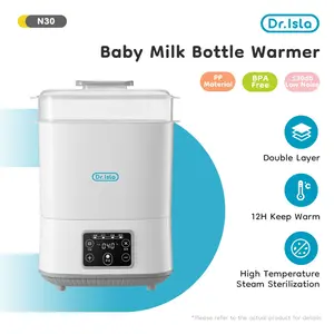 Dr.isla Sterilizer Botol Bayi Bottle Warmer 4 in 1 Kapasitas tinggi Pengering botol susu bayi BPA Free Baby Safe Sterilizer Dot Bayi Botol Susu Penghangat ASI Food processor N30