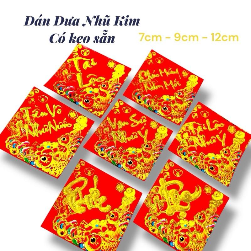  Sỉ 100 Giấy Dán Dưa Có Keo Trang Trí Tết  nhiều loại chữ  3 cỡ 7cm 9cm 12cm  Decal Dán Dưa Hấu Bánh Chưng Bưởi 