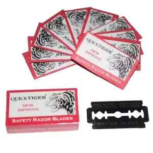 Quick Tiger 1 dus kecil isi 10 Pic Silet Cukur Super Kuat Tajam Safety Razor Blades New Improve