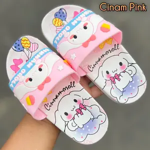 SANDAL SLOP ANAK CINAMOROLL IMPORT CINAM CEWEK PEREMPUAN Kaki Fashion Karet