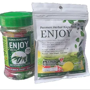 Paket Gayeng 5 ( 1 botol & 1 schaset ) Enjoy Permen Kesehatan  Herbal Kayu Putih