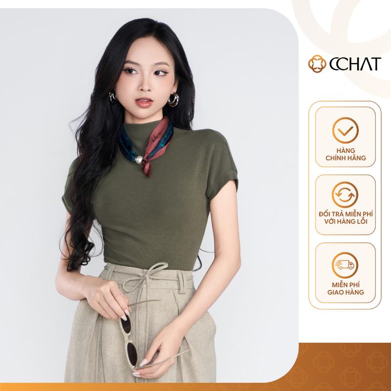 Áo Len Cashmere Nữ CCHAT Dáng Ôm Bổ Lưng Chất Thun Co Giãn 25TNC2014OB