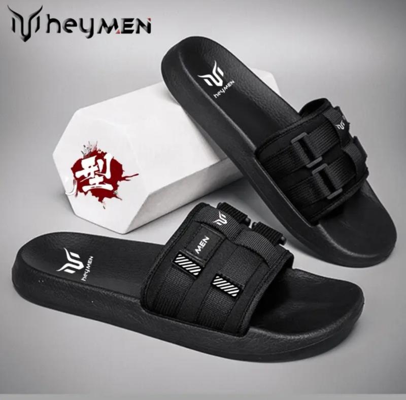 Sendal Selop Kekinian Pria 2025 Warna Hitam Size 39-43 dengan Karet - Shoes Sandal 4