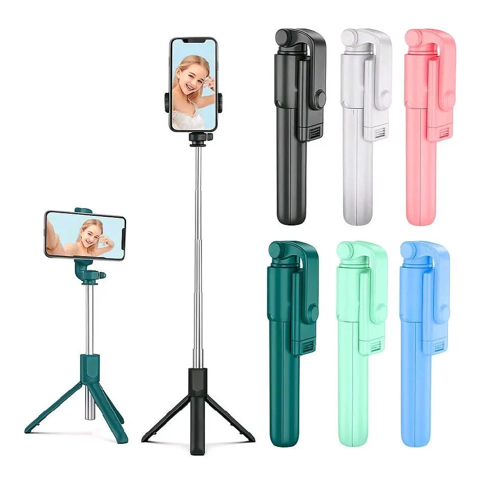 Tripod Tongsis HP R1 Bluetooth 3in1 360° With Remote Control Selfie Stick