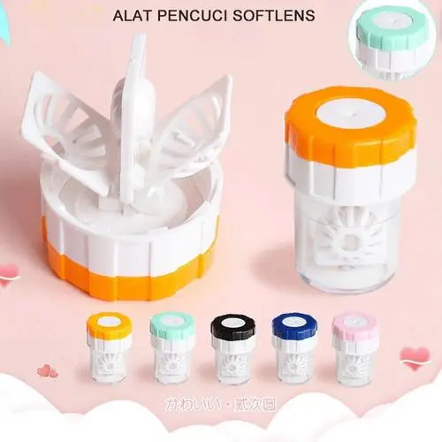 [LIVE] Mesin Cuci Softlens Manual Alat Pembersih Pencuci Soflens Portable Washer Manual Rotation Lensa Eye Cleaning