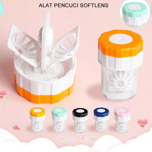 [DISKON!] Mesin Cuci Softlens Manual Alat Pembersih Pencuci Soflens Portable Washer Manual Rotation Lensa Eye Cleaning 0