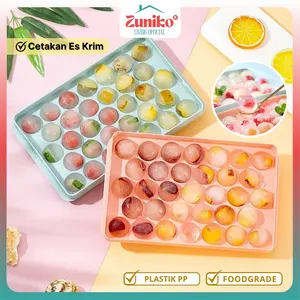 Zuniko Living | Cetakan Es Batu Bola 33 Grid | Cetakan Jelly Puding Bulat Multifungsi | Ice Ball Mould Agar-agar