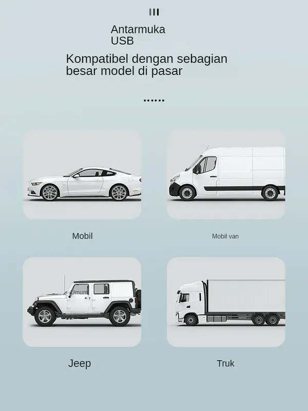 Kipas Kursi Mobil USB Baru [COD] 2024, Kipas Kecil Pendingin Interior Mobil Universal untuk Van, Kipas Mobil Angin Besar 5