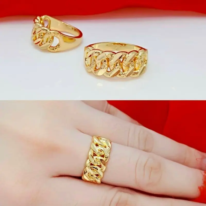 Cincin Motif Tambang 0