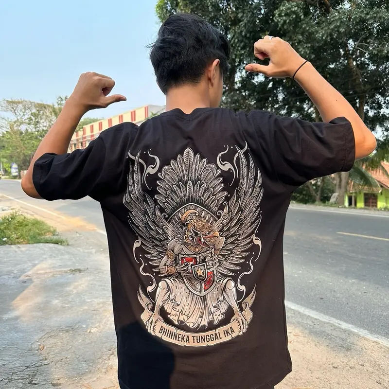 Kaos Garuda Bhinneka Tunggal Ika GWK Cotton Combed 24s 5