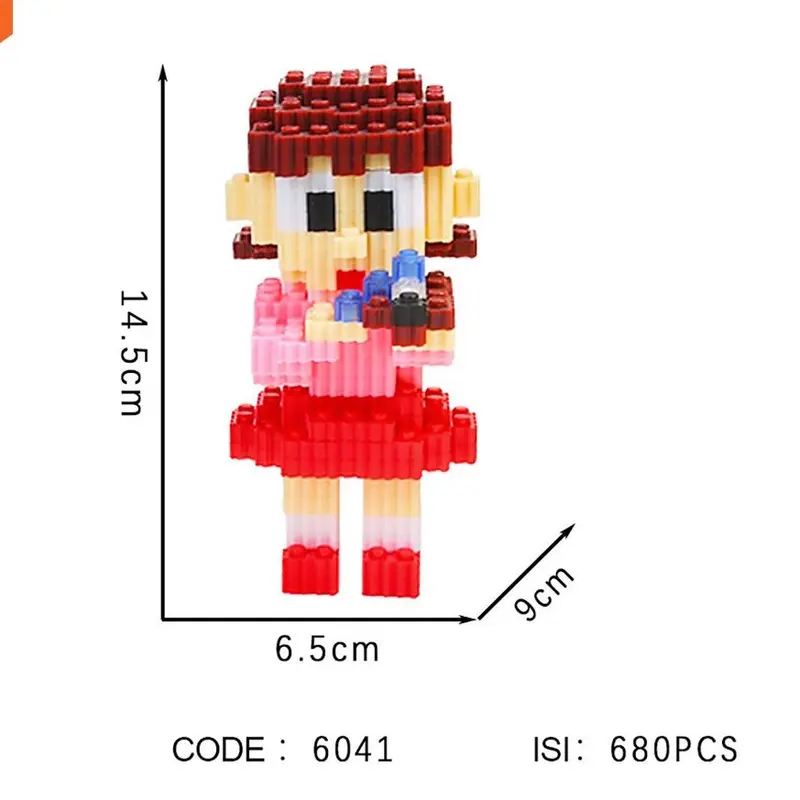 Nano Blocks DORAEMON NOBITA SIZUKA Nano Block 3D Model, Mainan Blok Susun, Blok Konstruksi DIY, Dekorasi Hiasan Karakter Animasi, hadiah Kado Anak 3
