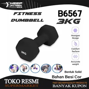 Dumbell 3Kg /Dumbel / Barbel 3kg Gym Fitness Dumbell 2Kg Dumbell 1Kg / Barbel Mini / Barbel Non Slip Dumbbell (1 Pcs)
