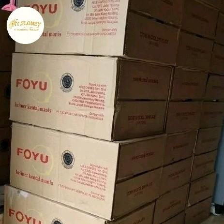 Foyu 1 Kg / 1000Gram || (1 Karton/1dus) isi 24 Kaleng || Krimer Kental Manis Susu Creamer || SKM FOYU 1