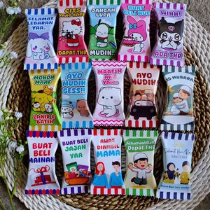 isi 10 pc - Amplop Lebaran Permen 2026 Bentuk Permen Shabic