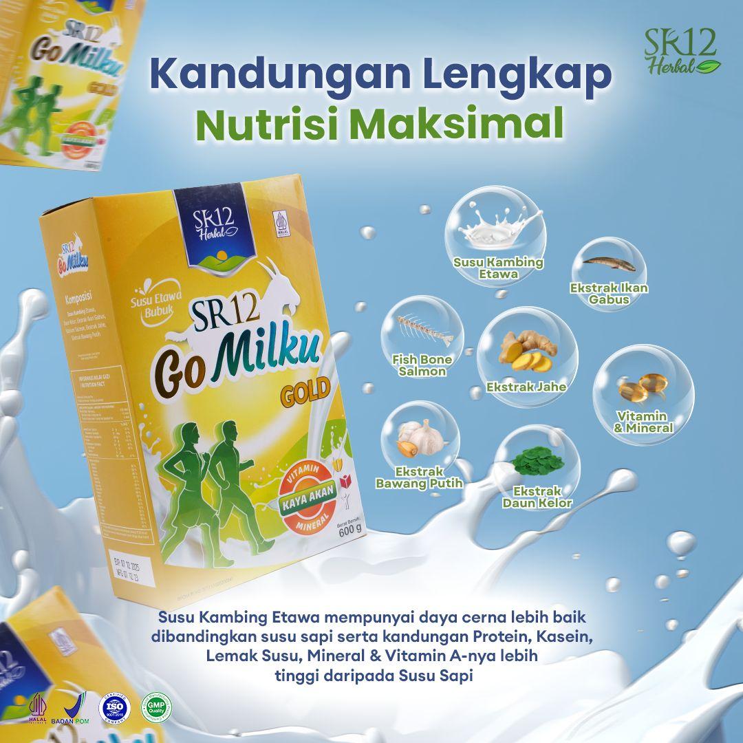 SR12 Gomilku 600gr Susu Kambing Etawa Bubuk Original Asli