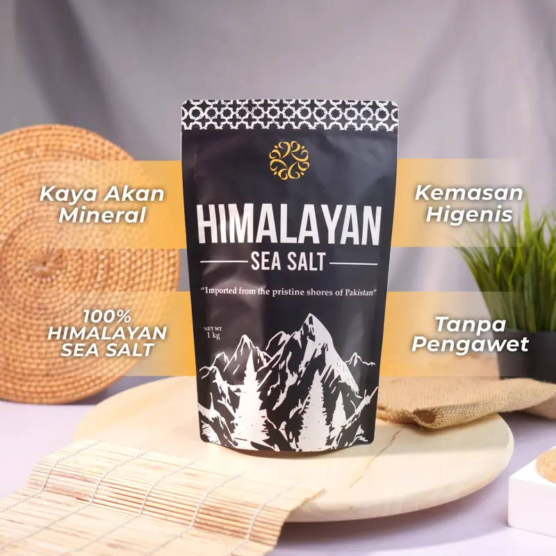 [HIMALAYAN SEA SALT] - GARAM PEGUNUNGAN HIMALAYA - GARAM PAKISTAN - 1000 GRAM 3