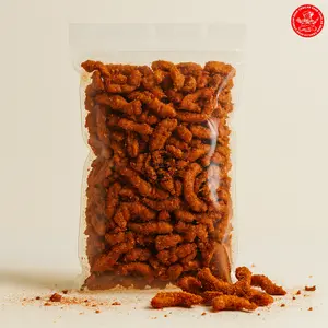 Usus Ayam Krispi Viral Pedas Daun Jeruk 150gr Cemilan Kering Kripik Usus Crispy Snacks Goreng