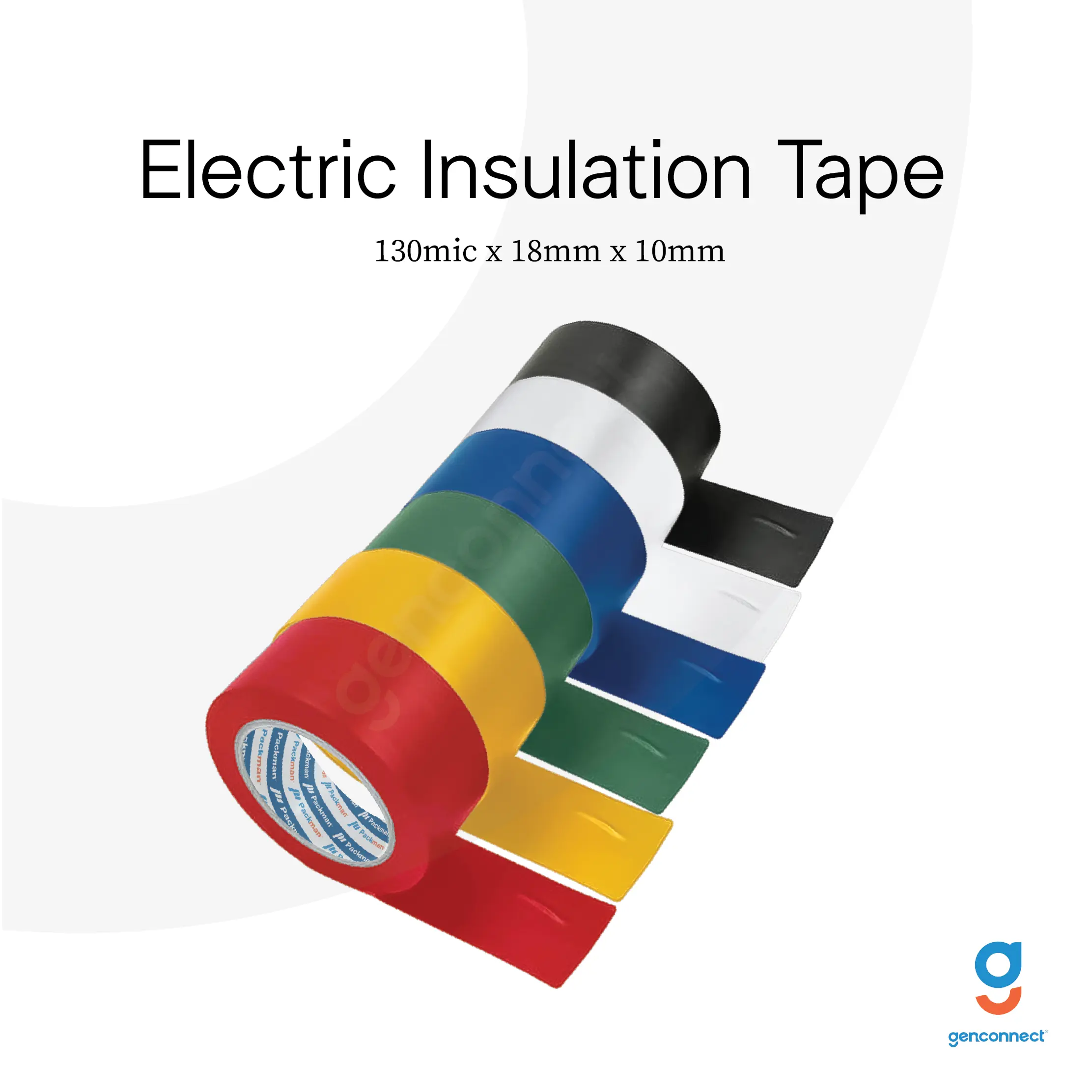 Electrical Tape Waterproof Wire Tape Electric Cable Tape Wire Repair Connection Tape [18mm x 10m] (6 rolls)