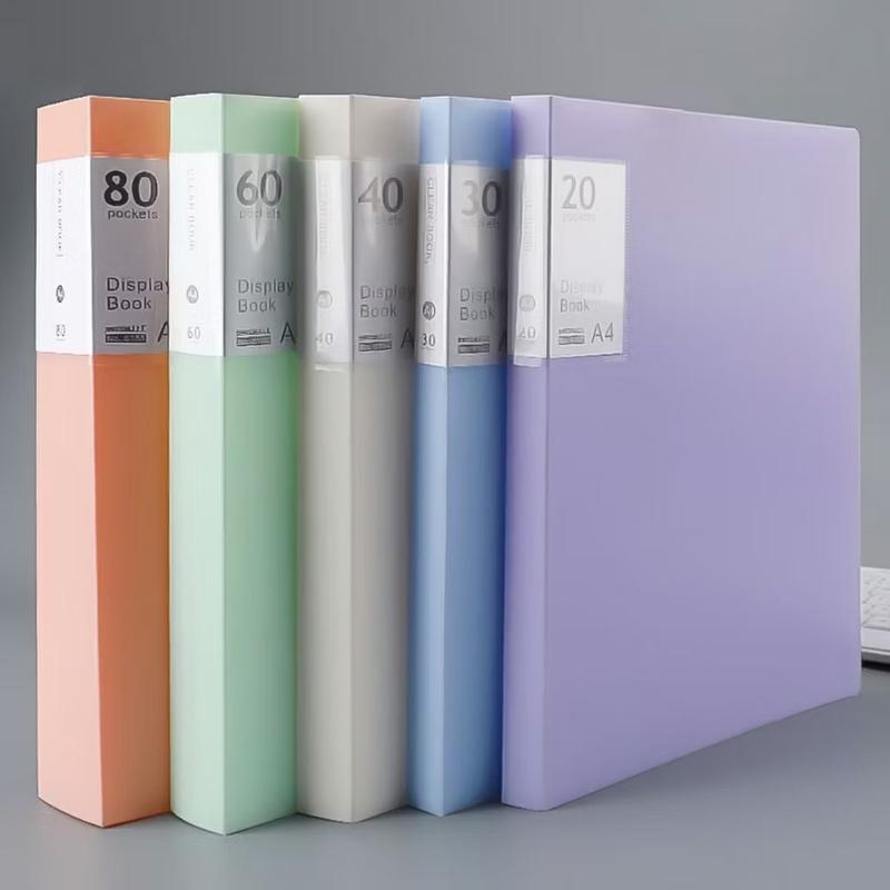 File lá A4 đựng tài liệu nhiều ngăn Tệp đựng tài liệu 30 lá 60 lá 80 lá chất liệu PP cao cấp
