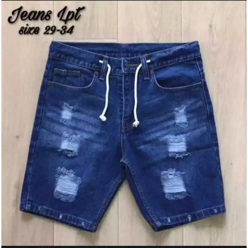 Celana Jeans Pendek Sobek Pria Distro Premium Kekinian Nyaman 4