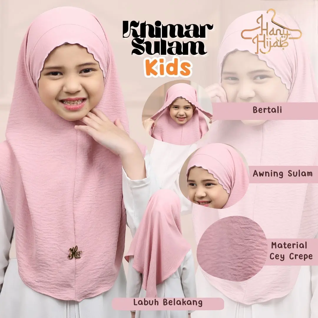 TUDUNG KHIMAR SULAM TALI BUDAK
