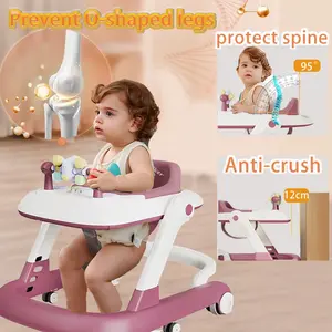 【COD】Baby Walker Foldable Musical Adjustable Stroller Walker