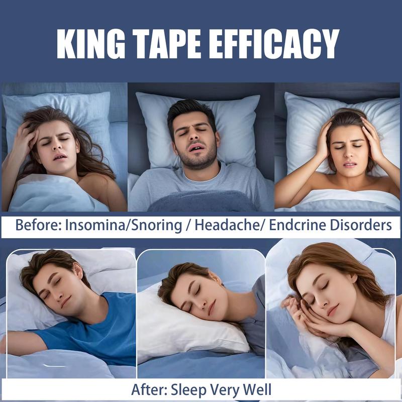 Breathable Mouth Tape, 30/60/90 Counts Sleep Mouth Tape, Sleep Mouth Guard, Sticky Sleep Tape, Body Care Kit for Men & Women 8