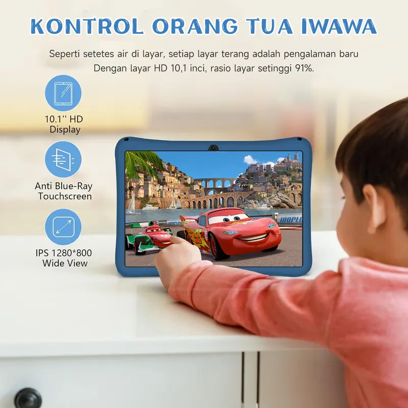 【Bisa COD】Hancdon TAB STUDY KIDS Tablet Anak F12 Astronout Version Tablet Anak Tablet Astronout IPS Screen Tablet Edukasi asi / Wifi-Hotspot  10.1inch Layar Bluetooth Kamera 3