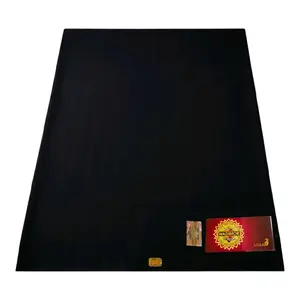 Wadimor Sarung Dewasa Hitam Polos Katun Lembut 123x109 cm Kualitas Super Tidak Luntur Motif Bali Cocok Sebagai Hadiah