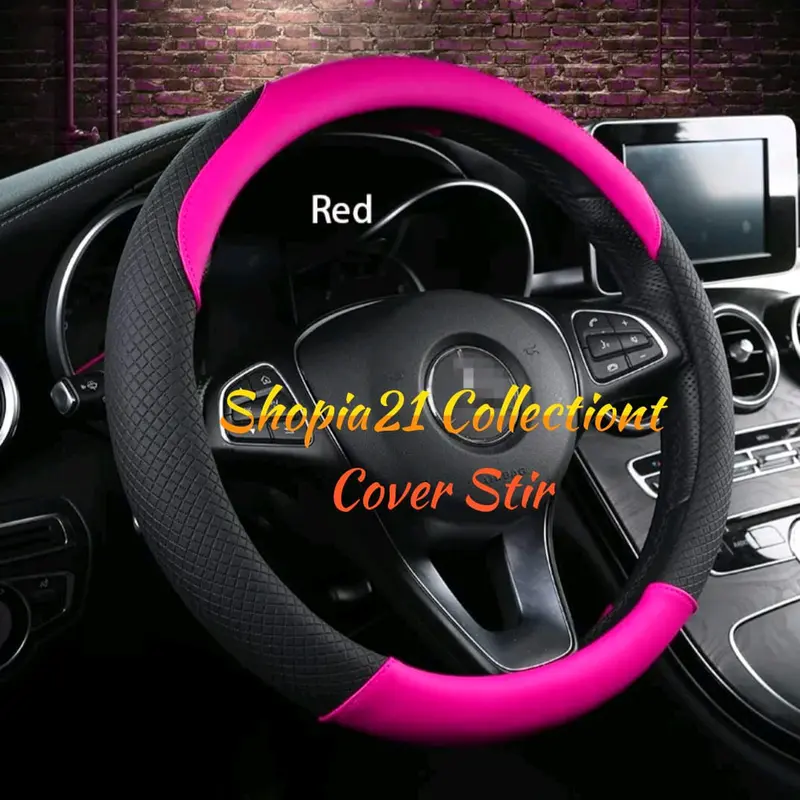 BISA COD - Sarung Stir Penutup Cover Tutup Pelindung Steer Stir Mobil Toyota Honda Mitsubishi Suzuki Nissan Daihatsu Alya Eternity Universal Murah dan Berkualitas Car Karet 0