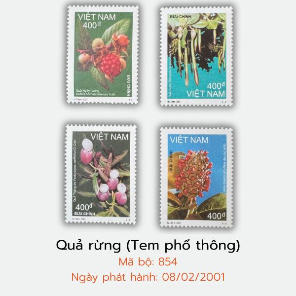 Bộ tem bưu chính "Quả rừng (tem phổ thông)"