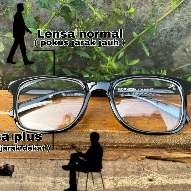 KACAMATA BACA DOUBEL POKUS 2 IN 1 BISA JALAN DAN BACA PRAKTIS PRIA/WANITA Eyewear