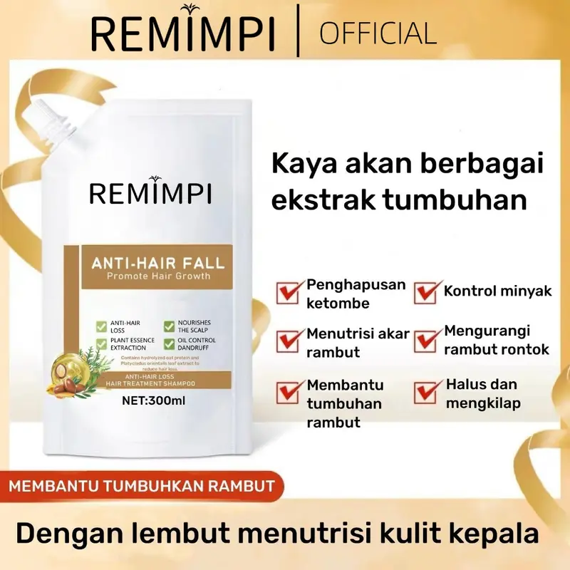 [MURAH] Anti Hair Fall Hair Treatment Shampoo Oil Control Anti Rambut Rontok Ketombe | 300 ml 1
