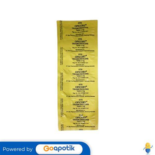 OPICORT 4 MG STRIP 10 TABLET