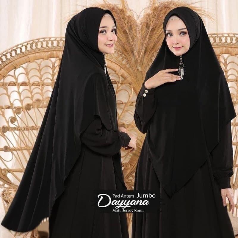 Hijab Khimar Syar’i Dayyana pad antem kekinian Syari Panjang  Instan 4