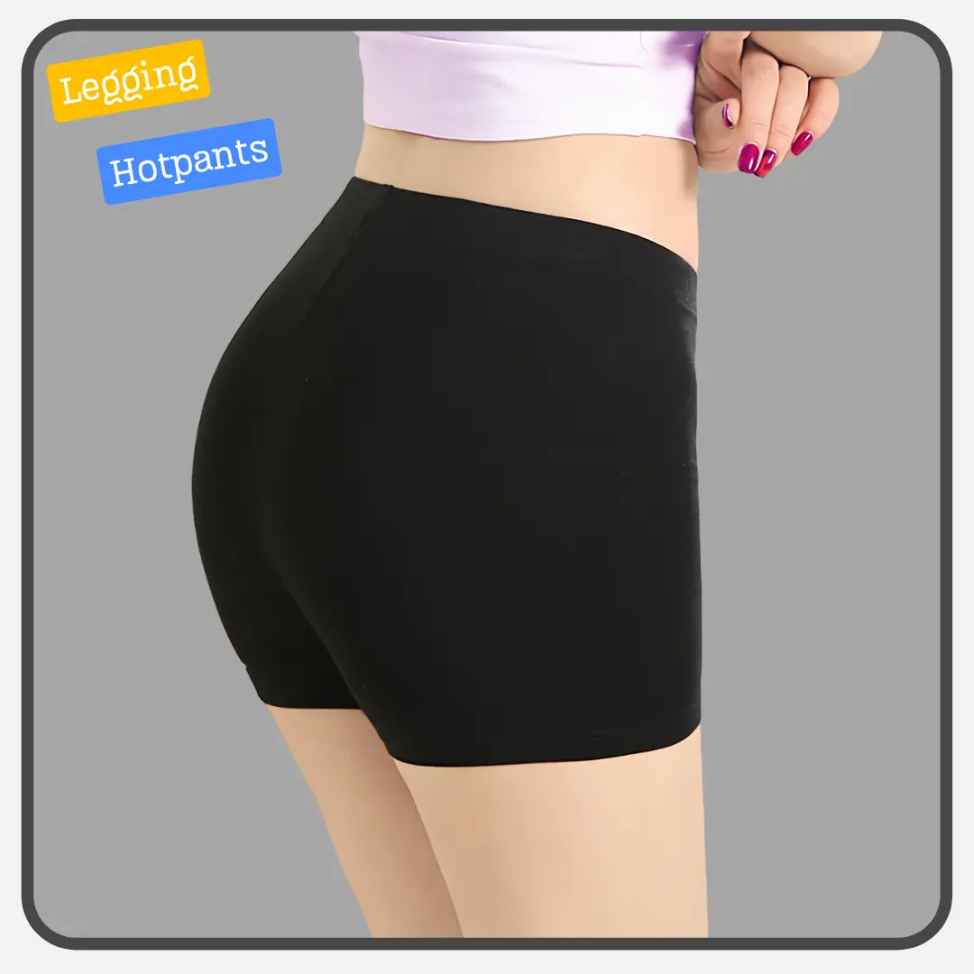 Legging Hotpants Wanita / Shortpants Wanita Polos - Nyaman, Elastis, Tidak Melar, Berbagai Warna & Ukuran