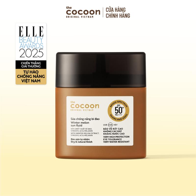 [FS] Sữa chống nắng bí đao - Ráo mịn tự nhiên SPF 50+, UVA – PF 62.6 Cocoon 50ml