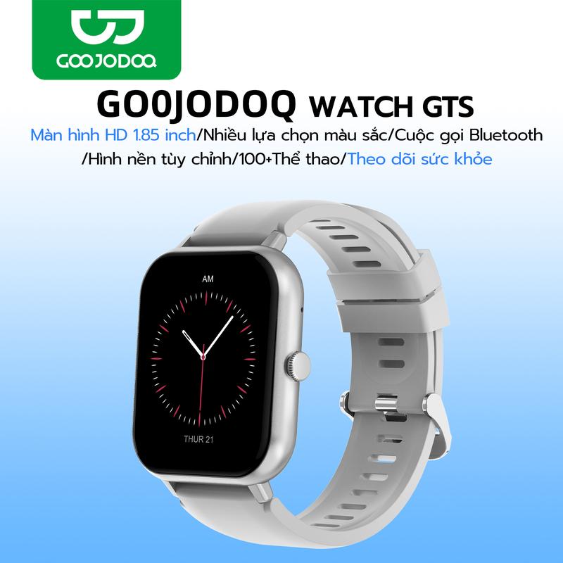  Đồng Hồ Thông Minh Chính Hãng GOOJODOQ Màn Hình Cảm Ứng HD 1,85 inch Đồng Hồ Theo Dõi Nhịp Tim Dung Lượng Pin 230mAh 