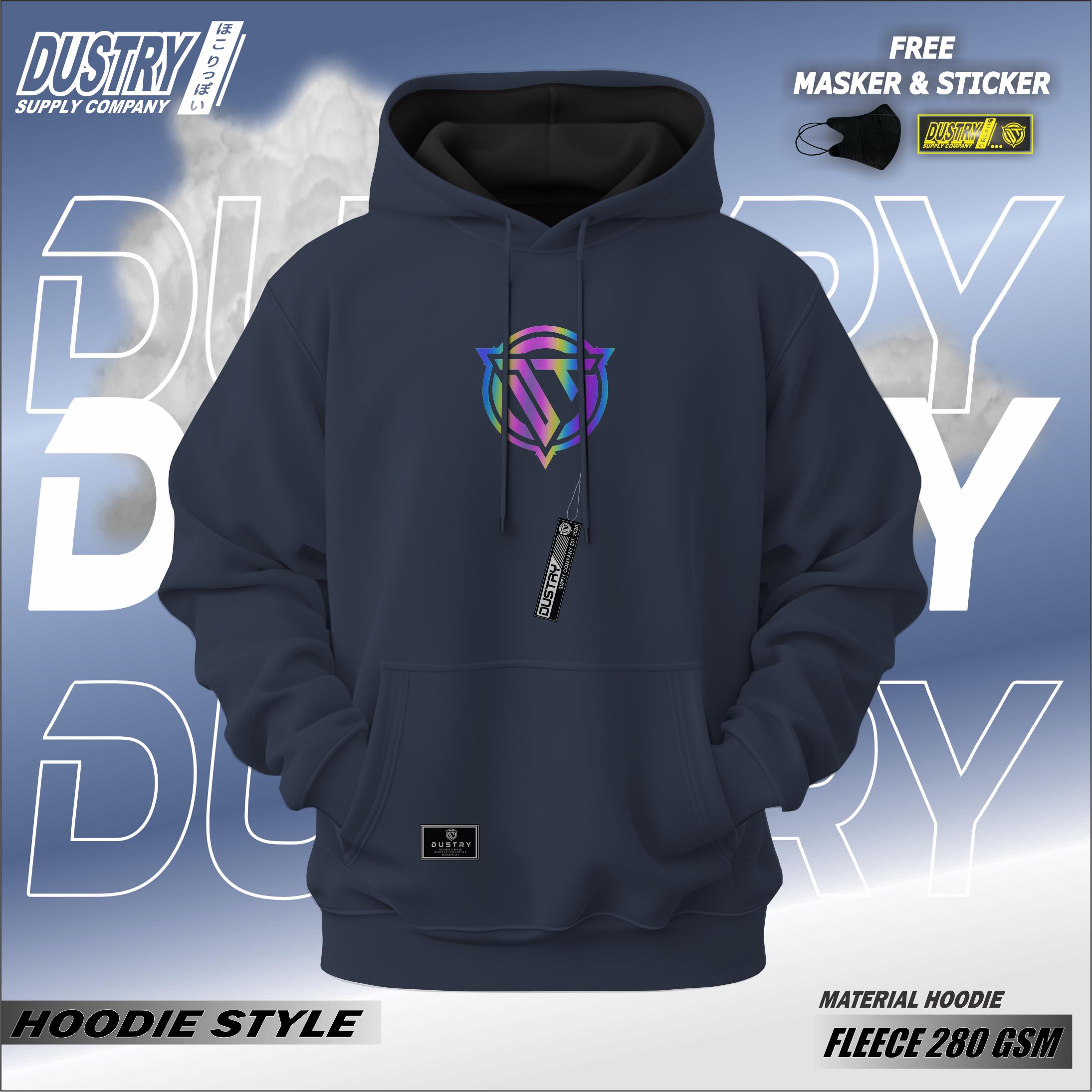 DUSTRY Jaket Sweater Cewek Cowok Unisex Terbaru Ori Hoodie Pria Distro Reinbow Aesthetic Tebal Kekinian Fleece 280 GSM Zipper Crewneck Nyaman DUSTRY Jaket Sweater Cewek Cowok Unisex Terbaru Ori Hoodie Pria Distro Reinbow Aesthetic Tebal Kekinian Fleece 280 GSM Zipper Crewneck Nyaman