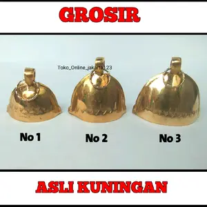 Klontongan Sapi Kuningan bel Lonceng Kuningan Model baru bell pintu pagar kalung hewan Suara kencang