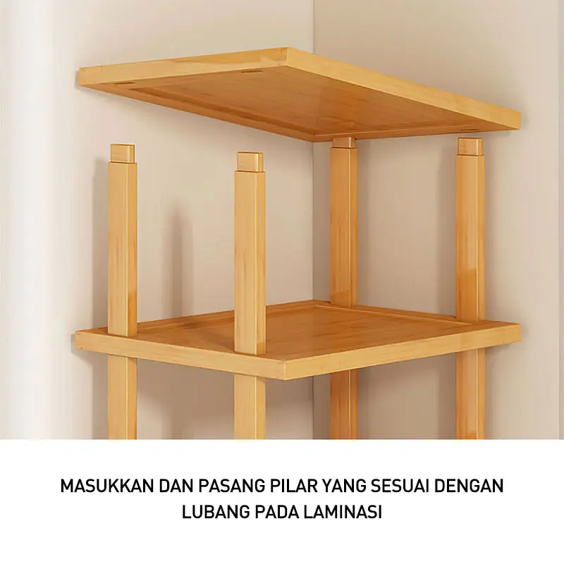 OKE Rak Sepatu 9 Susun Rak serbaguna kayu Rak Serbaguna Tempat Rak Sepatu Tembok Rak Sepatu Minimalis 8